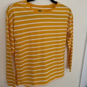Old Navy Yellow Striped T-Shirt